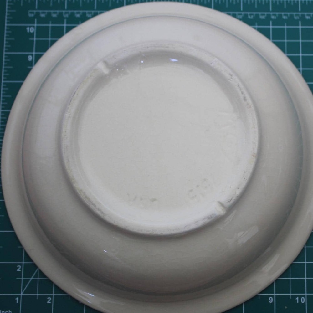 McCoy Pottery 7515 Large Round Serving Bowl Basin Off White Cream USA Vintage - Picture 7 of 10